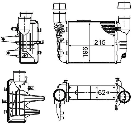 Produktbild: MAHLE CI 381 000S Ladeluftkühler u.a. passend für A4 B6 (8E2)