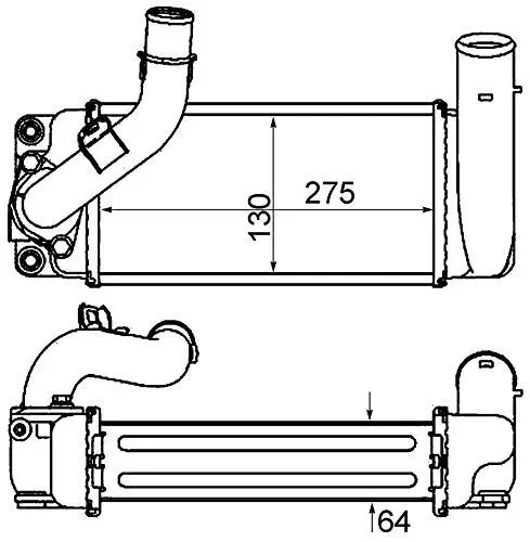Produktbild: MAHLE CI 461 000P Ladeluftkühler u.a. passend für TOYOTA URBAN CRUISER (_P1_)