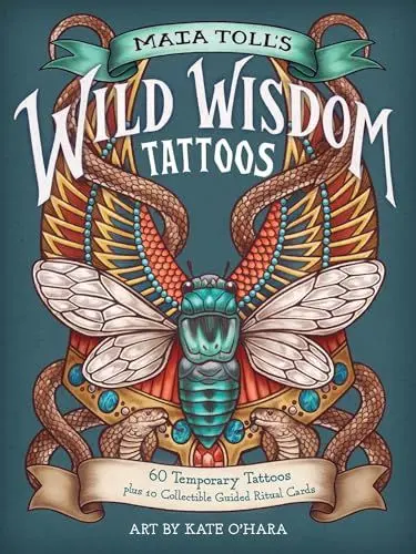 Produktbild: Maia Toll's Wild Wisdom Tattoos: 60 Temporary Tattoos plus 10 Collectible Guided-Ritual Cards