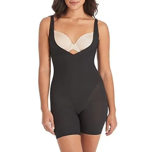 Produktbild: Maidenform Damen Miederkleid TAKE INCHES OFF, Einfarbig, Gr. 38 (Herstellergröße: M), Schwarz (BLACK BK)