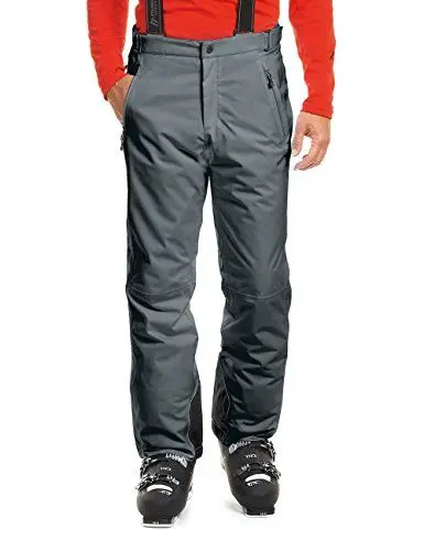Produktbild: Maier Sports Anton 2, Herren Skihose, Wasserdichte Schneehose mit Hosenträgern, Stretchmaterial und verstellbarer Bund, PFC-frei, mTHERM Wattierung & mTEX Wetterschutz, Grau, Gr. 52 (W36/L32)