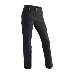 Produktbild: Maier Sports Arolla, Damen Wanderhose, Wasserabweisende Outdoorhose für Trekking und Hiking, Praktische Zipp-off-Funktion, PFC-frei, mSTRETCH pro 4 & Dryprotec, Schwarz, 48 (W40/L32)