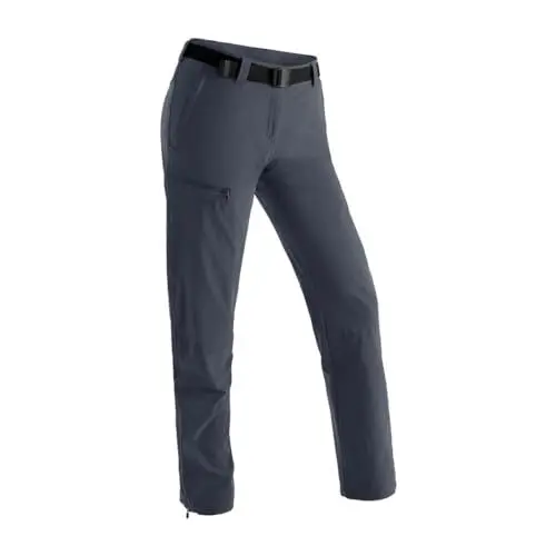 Produktbild: Maier Sports Inara Slim, Damen Wanderhose, Wasserabweisende Outdoorhose für Trekking und Hiking, Enganliegender Schnitt, PFC-frei, mSTRETCH pro 4 & Dryprotec, Grau, 40 (W31/L31)