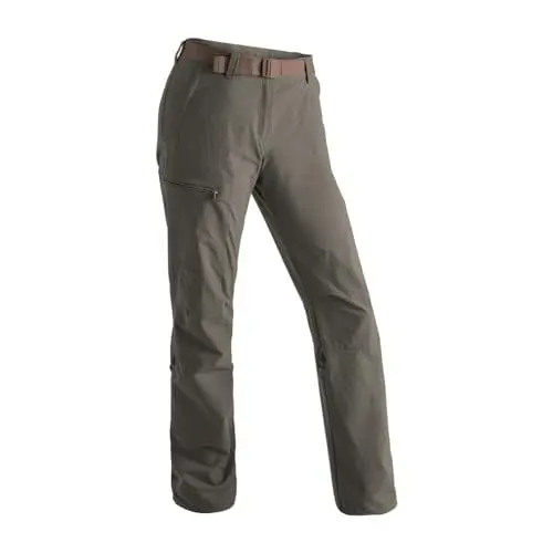 Produktbild: Maier Sports Lulaka, Damen Wanderhose, Wasserabweisende Outdoorhose für Trekking und Hiking, PFC-frei, mSTRETCH pro 4 & Dryprotec, Rollup-Funktion, Braun, 46 (W38/L32)