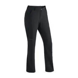 Produktbild: Maier Sports Helga, Warme Damen Wanderhose, Wasserabweisende Outdoorhose für Trekking und Hiking, PFC-frei, mSTRETCH pro 2 & Dryprotec-Technologie, Schwarz, 20 (W31/L29)