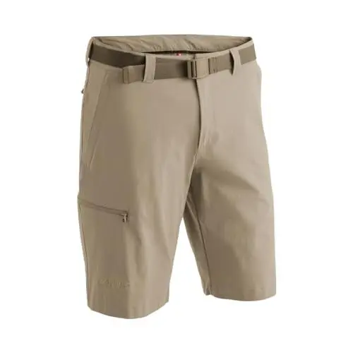Produktbild: Maier Sports Huang, Kurze Herren Wanderhose, Wasserabweisende Bermuda für Trekking und Hiking, PFC-frei, mSTRETCH pro 4 & Dryprotec, Braun, 48 (W33/L32)