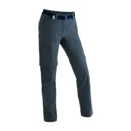 Produktbild: Maier Sports Inara Slim Zip, Damen Wanderhose, Wasserabweisende Hose für Trekking und Hiking, Enganliegender Schnitt, Zipp-off-Funktion, PFC-frei, mSTRETCH pro 4 & Dryprotec, Blau, 46 (W38/L32)