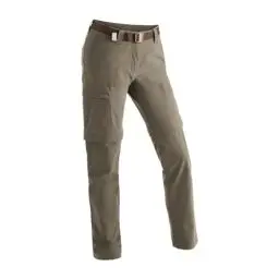 Produktbild: Maier Sports Inara Slim Zip, Damen Wanderhose, Wasserabweisende Hose für Trekking und Hiking, Enganliegender Schnitt, Zipp-off-Funktion, PFC-frei, mSTRETCH pro 4 & Dryprotec, Braun, 42 (W33/L32)