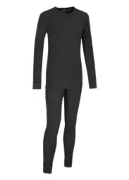 Produktbild: Maier Sports Kim, Kinder Wäsche-Set, Hochwertiges Wäsche-Set für kalte Wintertage beim Skifahren oder eisige Wandertouren, dryprotec Technologie, Atmungsaktiv, Schwarz, 116