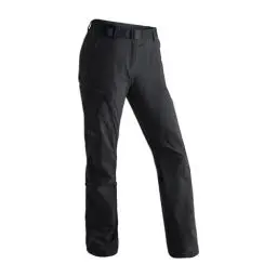 Produktbild: Maier Sports Lulaka, Damen Wanderhose, Wasserabweisende Outdoorhose für Trekking und Hiking, PFC-frei, mSTRETCH pro 4 & Dryprotec, Rollup-Funktion, Schwarz, 48 (W40/L32)