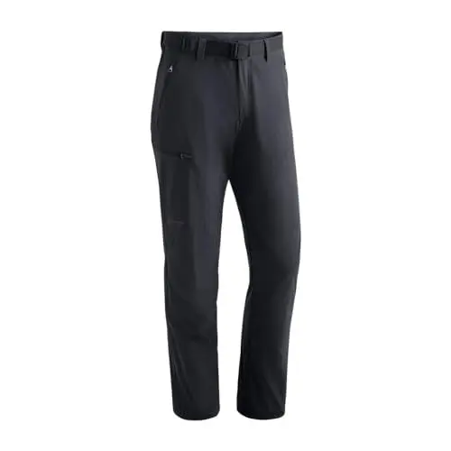 Produktbild: Maier Sports Oberjoch, Herren Wanderhose, Wasserabweisende Outdoorhose für Trekking und Hiking, PFC-frei, mSTRETCH Pro 4 & Dryprotec, Schwarz, 48 (W33/L32)
