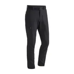 Produktbild: Maier Sports Torid Slim, Herren Wanderhose, Wasserabweisende Outdoorhose für Trekking und Hiking, Enganliegender Schnitt, PFC-frei, mSTRETCH pro 4 & Dryprotec, Schwarz, 50 (W35/L32)