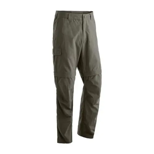 Produktbild: Maier Sports Trave, Herren Wanderhose, Wasserabweisende Outdoorhose für Trekking und Hiking, Praktische Zipp-off-Funktion, Dryprotec Technologie, PFC-frei, Braun, 27 (W40/L31)