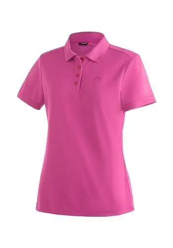 Produktbild: Maier Sports Ulrike, Damen Poloshirt, Leichtes Piqué-Funktionspoloshirt für Wandern und Freizeit, dryprotec Technologie, Atmungsaktiv, NFC-Chip für einfaches Recycling, Pink, 40