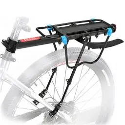 Produktbild: MAIKEHIGH Fahrrad Gepäckträger Mountainbike Hinten Zuladung 50KG, Einstellbar Fahrradgepäckträger MTB Sattelstütze Schnellspanner mit Schutzbleche und Reflektor für Radfahren Ladung Gepäck