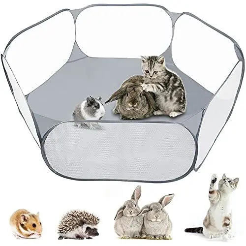 Produktbild: MAIKEHIGH Kleintiere Laufstall, Käfig Zelt Übungszaun für Meerschweinchen, Kaninchen, Hamster, Chinchillas und Igel, Faltbar und tragbar