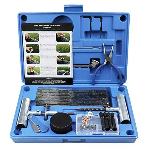 Produktbild: MAIKEHIGH Reifen Reparaturset, Heavy Duty Reifenreparaturset Auto - 70 Stück Set für Motorrad, ATV, Jeep, LKW, Traktor Flat Reparatur Set
