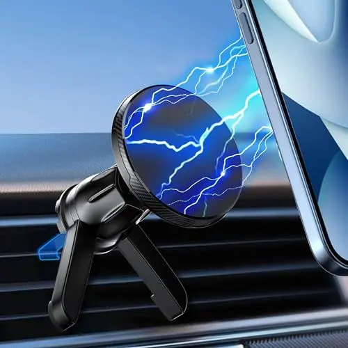 Produktbild: MainPi Handyhalterung Auto Magnet,Handyhalter fürs Auto Lüftung,360° Doppelte Unterstützung Magnetischer Autohalterung Handy,Universal Kfz-Handyhalterung für 4-7 Zoll Smartphone