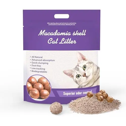 Produktbild: MAISON ARTS 100% Natürliches Klumpendes Feine Tofu Katzenstreu für Sensitive Katzenpfoten geeignet 2.72 KG in der Toilette entsorgbar Geruchsneutral und Staubfrei (1 x 5 L)