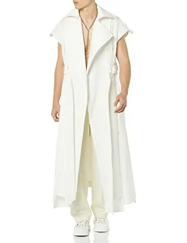 Produktbild: maison blanche Damen ärmelloser Trench-Coat, Weiß, 4
