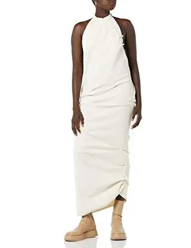 Produktbild: maison blanche Pleated Rib Kleid, Kokosnuss-Milch, 3