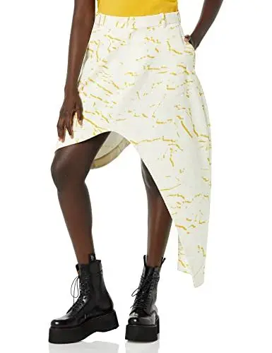 Produktbild: maison blanche Unisex Asymetrischer Rock, Senfgelb, 6