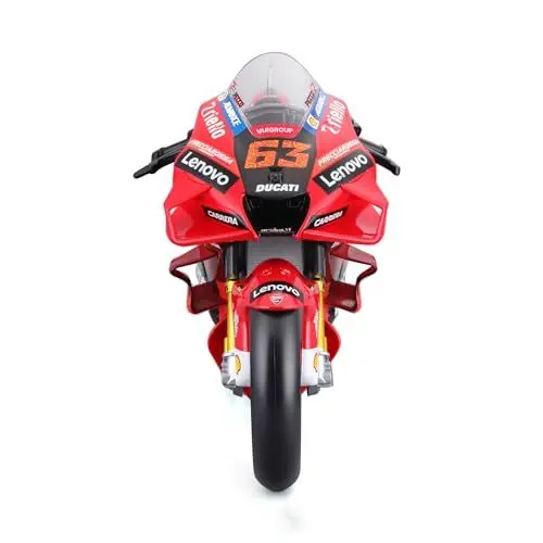 Produktbild: Maisto - Moto GP Racing - Ducati Lenovo 2022#63 Bagnaia - Nachbildung des Fahrzeugs im Maßstab 1:6 - Spielzeug für Kinder ab 8 Jahren, Rot/Red