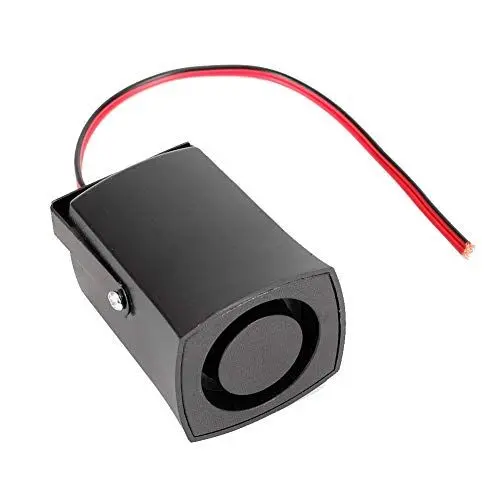 Produktbild: Majatou Rückfahrpiepser, Universal 12V Backup Hupe, 115db Laut Auto Signalhorn Hupe, Rückfahrwarner Piepser (Schwarz)