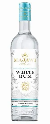 Produktbild: MAJAWI I White Rum I Rum aus Mauritius und Jamaika, vollendet in Wilthen I Gold Gewinner World Spirits Award 2021 I 38% Vol. I 700 ml