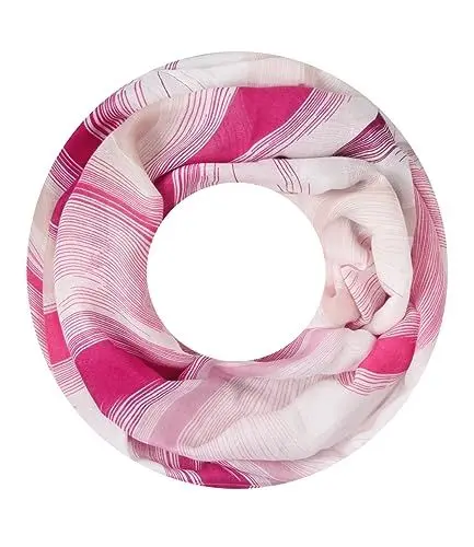 Produktbild: Majea Damen Loop Schal Schlauchschal Halstuch (880023) (pink 22)