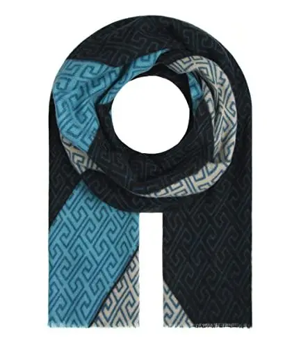 Produktbild: Majea Damenschal Winterschal Strickschal Damen Schal (880040) (blau 12)