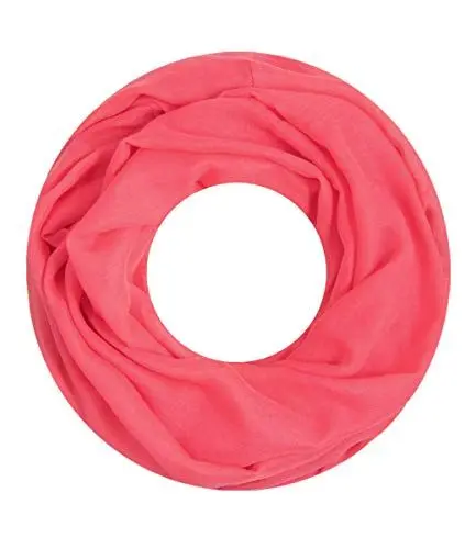 Produktbild: Majea Loop Cary Basic Schal Tuch Damen-schal Schlauchschal Rundschal Halstücher uni unifarben Loopschal einfarbig (880005) (koralle)