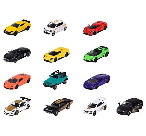Produktbild: Majorette - Limited Edition 9 Geschenk-Set – 13 kleine Modellautos inkl. 4, Kinder ab 3 Jahren, Spielzeugautos mit Freilauf und Federung
