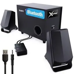 Produktbild: MAJORITY DX30 PC Lautsprecher | Bluetooth Lautsprecher für PC | 80W 2.1 Stereo Aktiv PC Boxen mit Subwoofer | USB Computer Speaker for Gaming | Desktop-Steuerung & Benutzerdefinierte EQ-Einstellungen