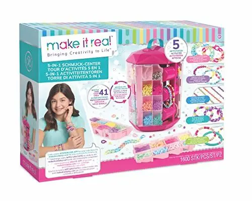 Produktbild: Make It Real 5in1 Activity Tower Perlenbehälter, Kreativ-Set 1754