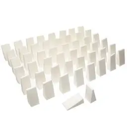 Produktbild: Make Up Schwamm: 50x Makeup Blender Schwamm, Dreieckige Kosmetik Schwämmchen zum Auftragen von Foundation Pulver, Creme, Flüssigkeit – Waschbare, feinporige Schwämme aus Latex in Weiß von Fantasia