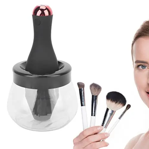 Produktbild: Make up Pinsel Reiniger Trockner, Elektrischer Make-up-Pinsel-Reiniger, Schnell Trocknender, Wiederaufladbarer Automatischer Pinsel-Reiniger-Spinner, Tiefen-Kosmetik-Pinsel-Spinner, Make-up-Pinsel-Wer