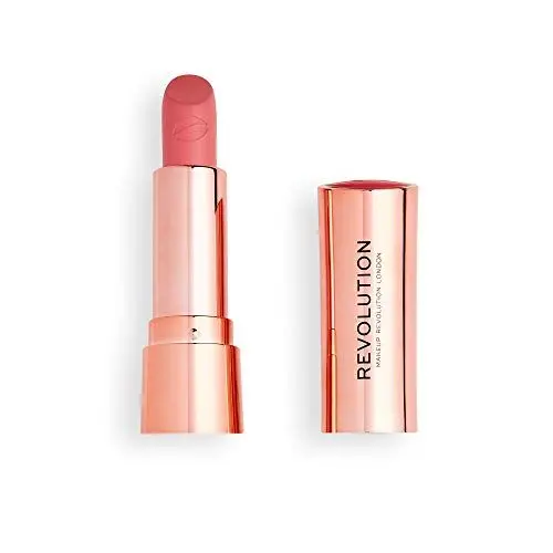 Produktbild: MAKEUP REVOLUTION Satin Kiss Lipstick Cupcake - reichhaltige und cremige Lippenstiftformel mit Samtfinish - 1 Stück