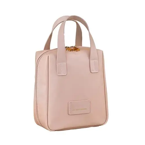 Produktbild: Make-up- 2024 Premium-Make-up- Modische mehrschichtige Reise-Make-up- aus PU- Yoga Mit Taschen (Pink, One Size)