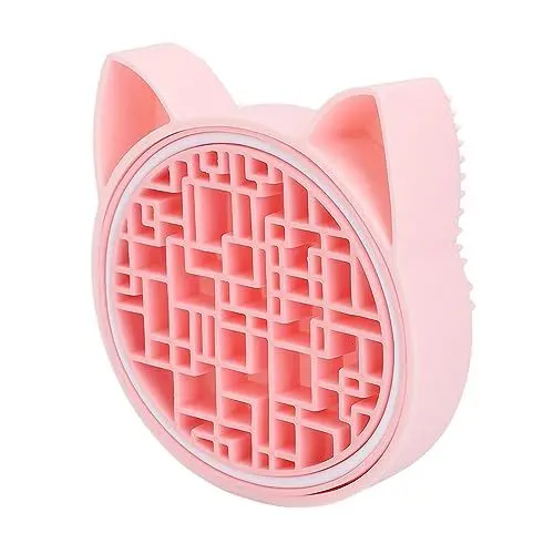 Produktbild: Make-up-Pinsel-Reinigungsmatte, Vielseitig Einsetzbar, Einfache Reinigung, 2-in-1-Design, Make-up-Pinselreiniger für Make-up-Pinsel (Rosa)