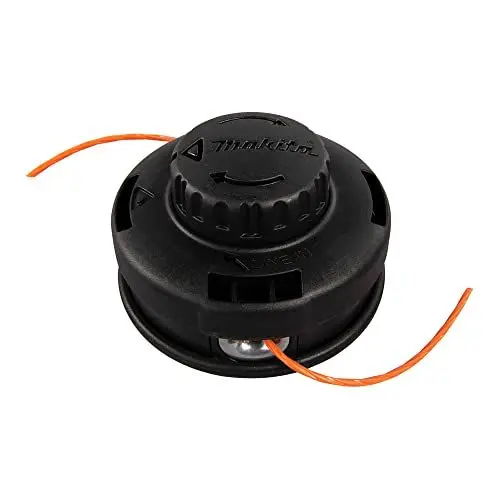 Produktbild: Makita 191D90-9 2-Fadenkopf Tap&Go M10 x 1,25, Linksgewinde, Ø 102 mm, mit 2,4 mm Four-Leaf Mähfaden, 3 Meter lang, Tippautomatik, passend für Akku-Rasentrimmer und Akku-Freischneider
