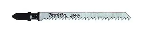 Produktbild: Makita A-85628 Stichsägeblatt B-10 HCS 5 Stück, ideal für saubere und schnelle Schnitte in Holz und Kunststoff von 3 bis 65 mm Materialstärke