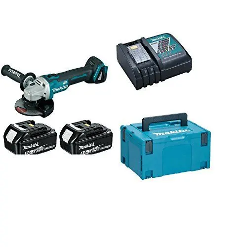 Produktbild: Makita Akku-Winkelschleifer 18 V, DGA506RTJ, mit 2x Akku 5,0 Ah