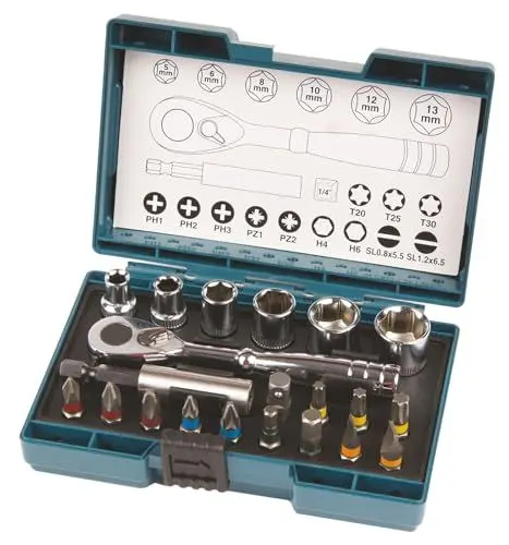 Produktbild: Makita B-54081 Ratschen-Bit-Set 21-teilig