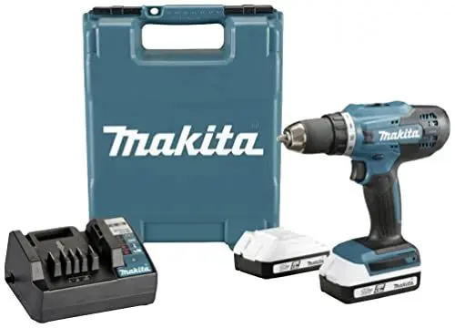 Produktbild: Makita DF488D002 Akku-Bohrschrauber 18V 1.5Ah Li-Ion inkl. 2. Akku, inkl. Ladegerät, inkl. Koffer Batteriebetrieben