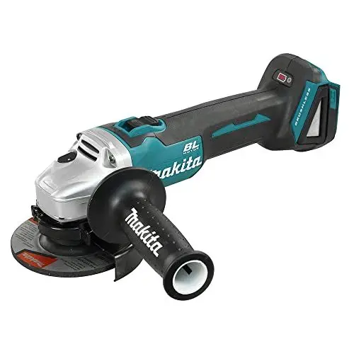 Produktbild: Makita DGA454Z Mini-Schleifmaschine, A, Betrieb mit Lithium-Ionen-Akku, 18 V, 115 mm, BL, nur Maschine, ohne Ladegerät, ohne Akku