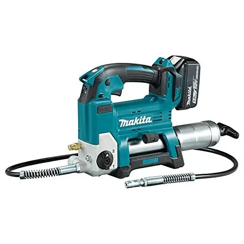Produktbild: Makita DGP180RT Akku-Fettpresse 18V inkl. Zylinder A / 5,0 Ah, 1 Akku + Ladegerät, Petrol