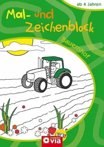 Produktbild: Mal- und Zeichenblock Bauernhof: Malblock mit 40 Bildern zum Aus- und Weitermalen
