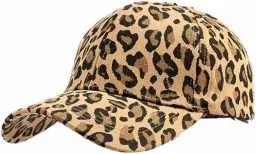 Produktbild: Malaxlx Khaki Leopard Baseball Cap Damen Herren Kappe Verstellbar Baseballkappe Draußen Sun Mützen Visoren Athletic Baseball Fitted Cap Trucker Cap