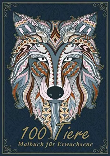 Produktbild: Malbuch für Erwachsene: Das große Ausmalbuch für Erwachsene mit 100 fantastischen Mandala-Tieren